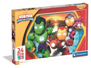 PUZZLE 24 MAXI SUPER KOLOR IRON MAN AND HIS AWESOM