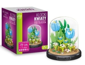 KLOCKI NIEBIESKIE TULIPANY 558EL, ARTYK