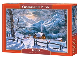 PUZZLE 1500 SNOWY MORNING CASTOR, CASTORLAND