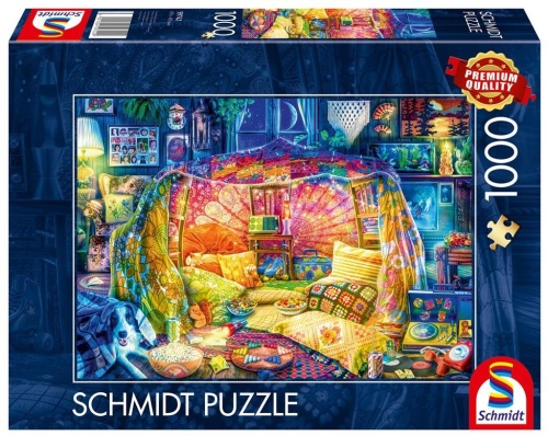Puzzle PQ 1000 Przytulna kryjówka G2, Schmidt