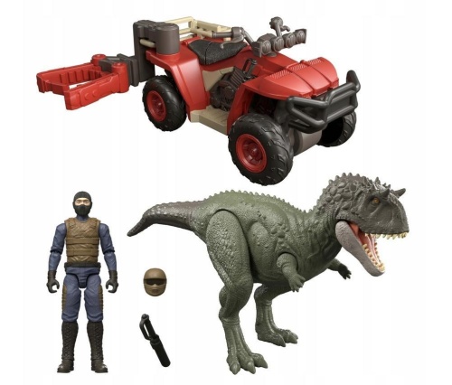 Jurassic World Dinozaur i pojazd terenowy, Mattel