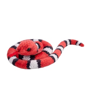 WĄŻ ZWINIĘTY CZERWONO-BIAŁY 50 CM, BEPPE