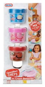 CREATIVE CHEFS ICE CREAM REFILL KIT, LITTLE TIKES