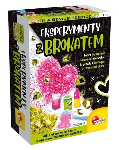 Mały Geniusz - Eksperymenty z brokatem, Lisciani