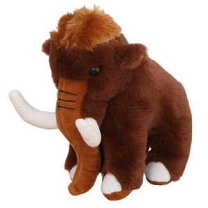 MASKOTKA MAMUT BRĄZOWY 20CM, LEANTOYS