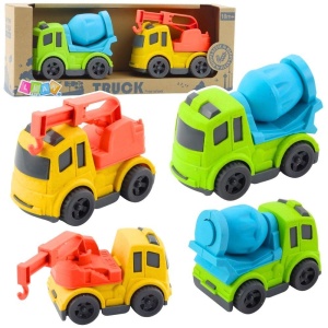 POJAZDY BUDOWLANE BIO PLASTIK, LEANTOYS