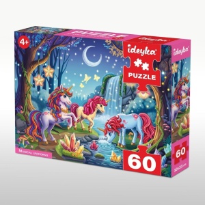 PUZZLE 60 MAGICZNE JEDNOROŻCE GRAŁAMIGŁÓWKA