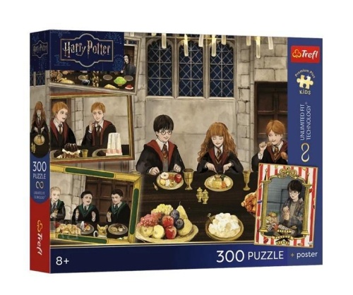 Puzzle 300 Harry Potter + plakat TREFL, Trefl