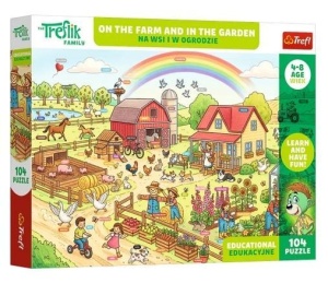 PUZZLE 104 TREFLIKI - NA WSI I W OGRODZIE TREFL