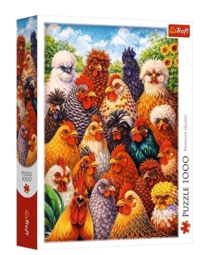 Puzzle 1000 Kury TREFL, Trefl