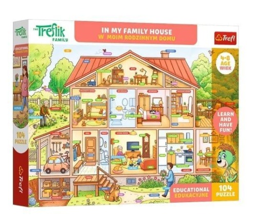 Puzzle 104 Trefliki W moim rodzinnym domu TREFL