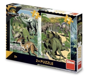 PUZZLE JURASSIC WORLD PUZZLE 2W1: 24 I 48EL