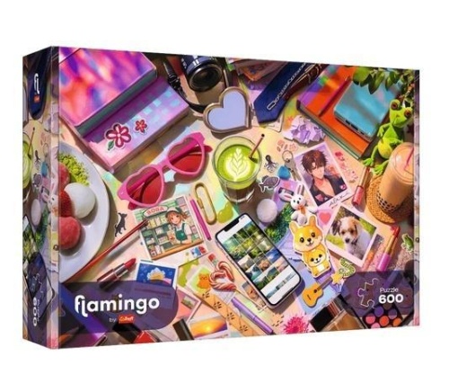 Puzzle 600 Flamingo - Mój mały świat TREFL, Trefl
