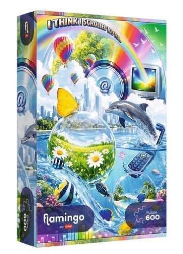 Puzzle 600 Flamingo - Internetowy chaos Y2K TREFL