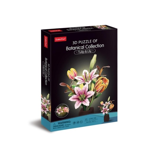 Cubic Fun Kwiaty Lilia I Tulipan, Cubic Fun