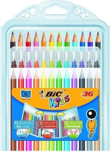 ZESTAW KOLORINGOWY 3W1 KREDKI 36SZT BIC, BIC