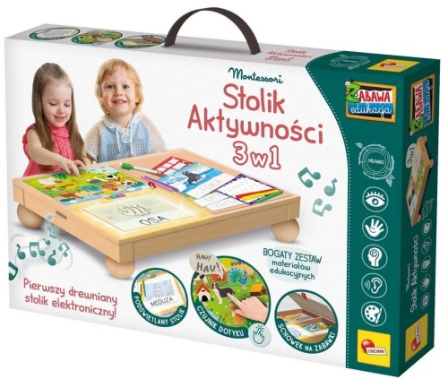 Montessori Biurko aktywności 3w1, Lisciani