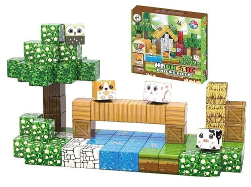 Klocki magnetyczne domek w lesie 87el, ADAR