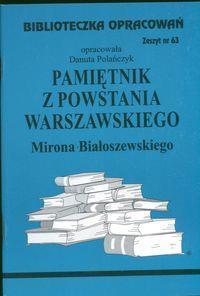 BIBLIOTECZKA OPRACOWAŃ NR 063 PAMIĘTNIK Z POWST...