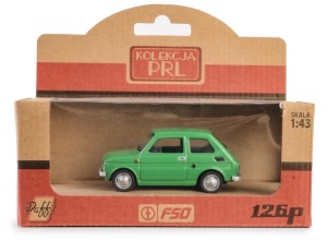 KOLEKCJA PRL FIAT 126P ZIELONY, DAFFI