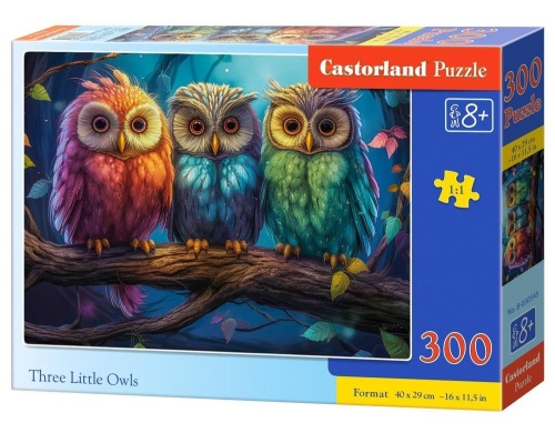 Puzzle 300 Three Little Owls CASTOR, Castorland