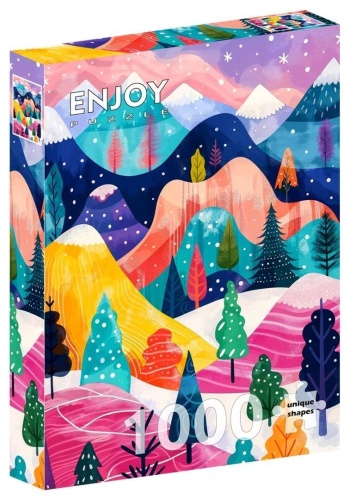 Puzzle 1000 Zimowa paleta barw, Enjoy