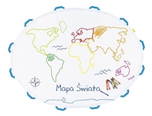 KREATYWNA MATA EDUKACYJNA MAPA ŚWIATA, AKSON