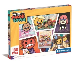 PUZZLE 180 SUPER KOLOR EMOJII TOWN, CLEMENTONI