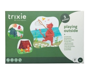 PUZZLE 3W1 ZABAWA NA DWORZE, TRIXIE BABY