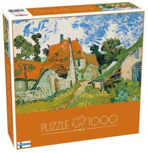 PUZZLE 1000 VAN GOGH, KATU AUVERS, TACTIC