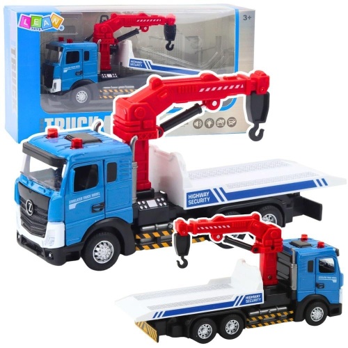 Laweta z holownikiem metalowa kabina, Leantoys