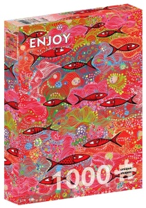 PUZZLE 1000 GŁĘBOKA CZERWIEŃ, ENJOY