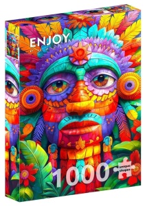 PUZZLE 1000 KOLOROWY TOTEM, ENJOY