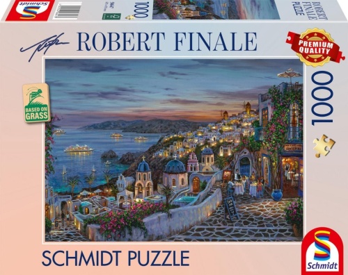 Puzzle 1000 Zachód słońca na Santorini/Grecja
