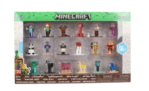 JADA MINECRAFT METAL FIG 18-PAK 4CM W13, JADA