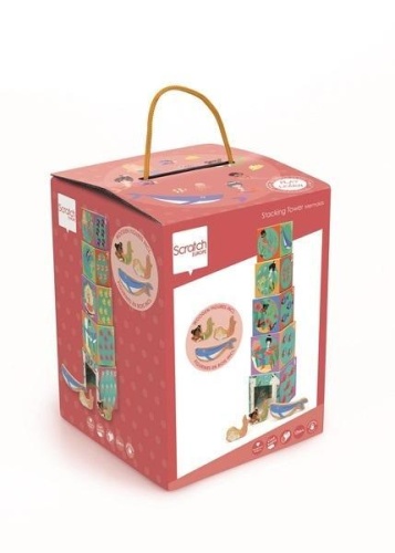Piramida edukacyjna z figurkami Ocean, Scratch