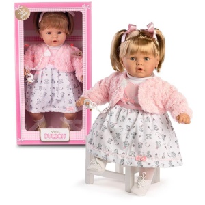 LALKA HISZPAŃSKA DZIEWCZYNKA Z KUCYKAMI 64CM