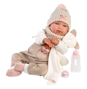 LALKA BOBAS TINA PŁACZĄCA 44CM, LLORENS