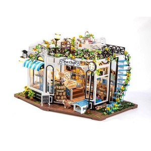 PUZZLE 3D SKLEP DLA ZWIERZAKÓW Z KAWIARNIĄ, KNOWME