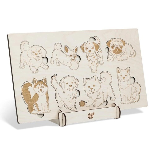 Puzzle drewniane Psijaciele Rasy psów, Sounds Wood