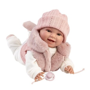 LALKA ŚMIEJĄCA SIĘ CHLOE 38CM, LLORENS