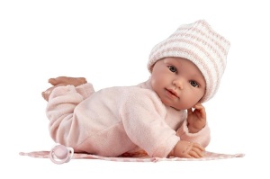 LALKA PLACZĄCA OLIVIA Z KOCYKIEM 38CM, LLORENS
