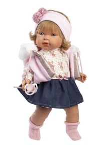 LALKA PŁACZĄCA CARLA 42CM, LLORENS