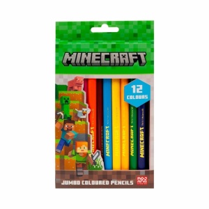 KREDKI OŁÓWKOWE JUMBO MINECRAFT 12KOL ASTRA