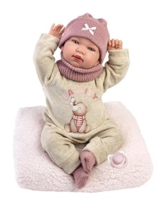 LALKA BOBAS PŁACZĄCA TINA 44CM, LLORENS