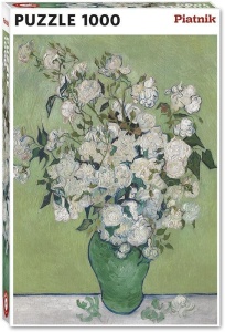 PUZZLE 1000 - VAN GOGH, WAZON Z RÓŻAMI PIATNIK