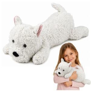 WEST HIGHLAND PLUSZOWY BIAŁY 40CM, LEANTOYS