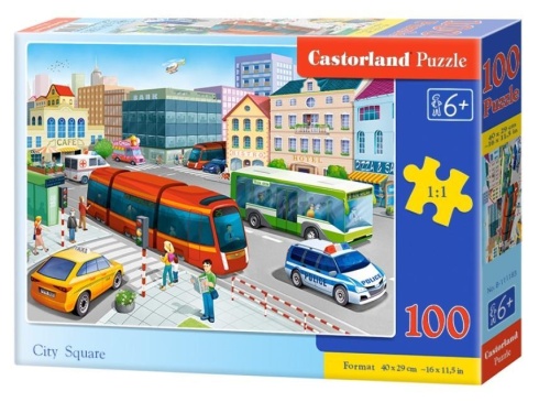Puzzle 100 City Square CASTOR, Castorland