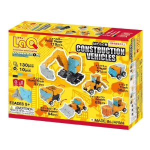 KLOCKI EDUKACYJNE LAQ CONSTRUCTION VEHICLES