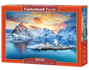 PUZZLE 1000 SUNRISE ON SAKRISOY, LOFOTEN CASTOR